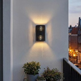 Lampă de perete Japandi neagră cu frânghie IP44 - Jayla