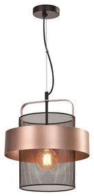 Lustră negru-arămiu din metal ø 30 cm Fiba – Candellux Lighting