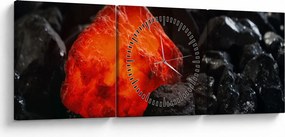 Tablou - Mineral strălucitor (cu ceas) (90x30 cm)