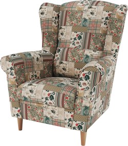 Fotoliu, material textil în stilul patchwork viorica 1, CHARLOT