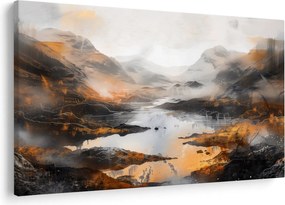 Tablou - Pictura peisajelor montane (90x60 cm)