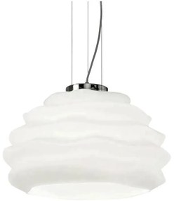 Lustră pe cablu Ideal Lux KARMA 1xE27/60W/230V d. 39 cm alb