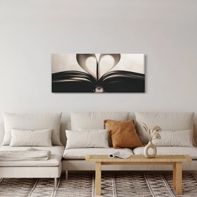 Tablou cu carte (120x50 cm)