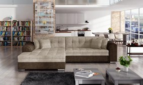 Coltar tapitat, extensibil, 295x80x195 cm, Sorento L01, Eltap (Culoare: Bej Pepit / Bej deschis)
