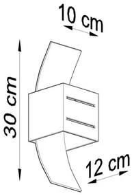 Aplică perete LORETO 1xG9/40W/230V gri