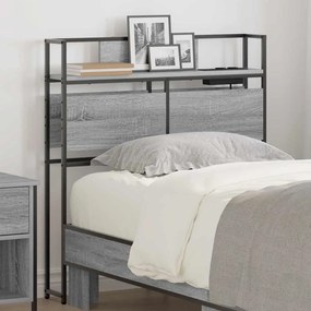 vidaXL Tăblie de depozitare sonoma gri 90 cm Lemn compozit
