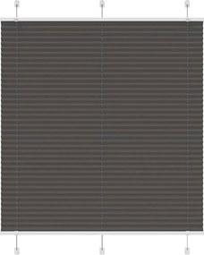 vidaXL Jaluzea plisată negru 115x100 cm Lățime țesătură 114,4 cm