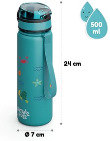 schmatzfatz, sticlă de băut, sticlă sport, 500 ml, 24 cm, tritan