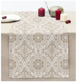 Napron de masă 40x130 cm Beige Mandala – Mila Home