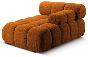 Modul pentru canapea modulară portocaliu cu tapițerie din țesătură bouclé (cu colț pe partea dreaptă) Bellis – Micadoni Home