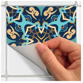 Set 9 autocolante perete Ambiance Dizier, 10 x 10 cm