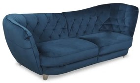 Canapea Retro, Dreapta, Albastru, 256 x 115 Cm