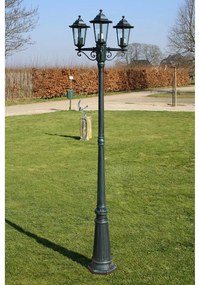 Felinar de grădină Preston 215 cm Verde închis