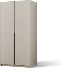 Dulap Bregma II cu uși batante – 2 uși – 100x58x204 cm – Alb – Varianta 1