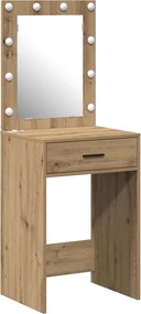 vidaXL Masă de Machiaj Stejar Artizanal 50 x 41 x 135 cm Lemn compozit