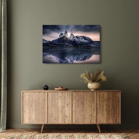 Tablou lacul cu munte (90x60 cm)