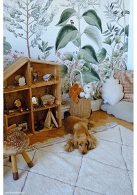 Covor crem lavabil/țesut manual din bumbac 140x200 cm Bereber – Lorena Canals