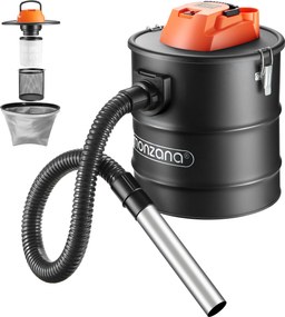 Monzana BENEDIKT 108582 1200 W, 18 kPa Aspirator de cenușă, negru/portocaliu Monzana