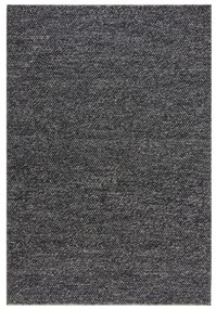 Covor gri închis țesut manual din amestesc de lână 160x230 cm Minerals – Flair Rugs