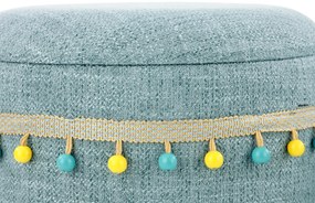 Set tabureti tapitati Grado Albastru deschis