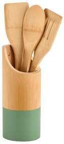 Set accesorii bucatarie din bambus, 4 elemente