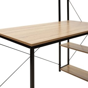 Birou Ramon Oak - Negru 122x64x120 cm