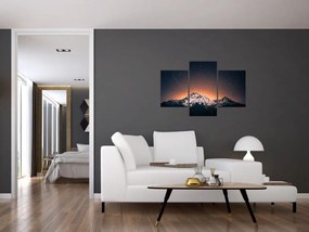 Tablou cu cerul nocturn și munți (90x60 cm)
