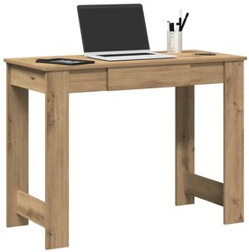 vidaXL Birou, stejar artizanal, 100x45x75 cm, lemn prelucrat
