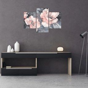 Tablou - Schiță de flori (90x60 cm)