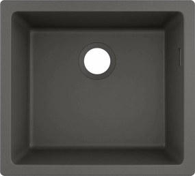 Chiuveta compozit Hansgrohe S51 SilicaTec gri piatra 50x45 cm