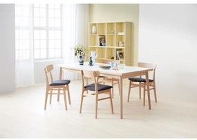 Scaun de dining albastru/în culoare naturală din lemn de stejar Mosbøl – Hammel Furniture