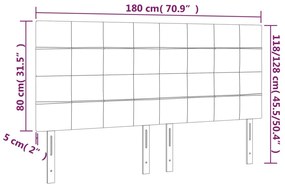 Tablii de pat, 4 buc, albastru, 90x5x78 88 cm, textil 4, Albastru, 180 x 5 x 118 128 cm