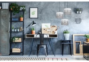 Lustră pe cablu CORAL 3xE27/60W/230V alb/gri