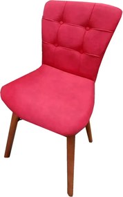 Scaun living tapitat rosu Beluga Homs