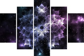Tablou - Mandala Lotus în spațiu (150x105 cm)