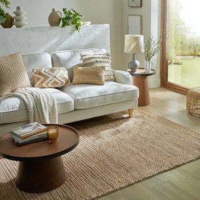 Covor în culoare naturală țesut manual din chenaf 160x230 cm Drew Border – Flair Rugs