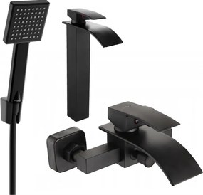 Mexen Aries R45 set de cadă, negru - 744813R45-70