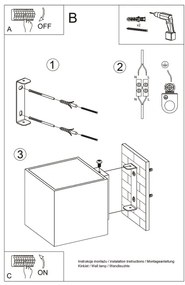 Aplică LED MURO 1xG9/4W/230V negru Brilagi