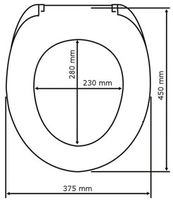 Capac WC cu închidere lentă Wenko Premium Sea Shell, 45,5 x 38 cm, alb