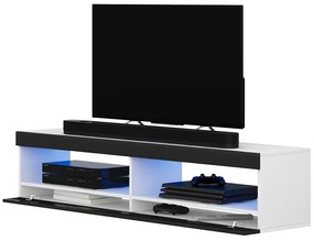 Masă TV Violett 100 (cu iluminat) (alb + negru). 1098637