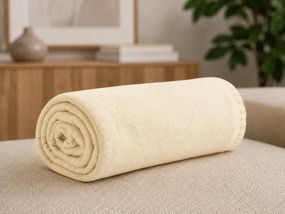 Patura fleece FLEORA, crem Dimensiune: 150 x 200 cm