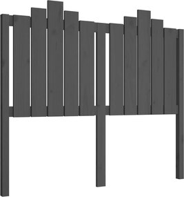 vidaXL Tăblie de pat, gri, 126x4x110 cm, lemn masiv de pin