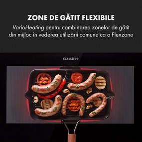 Klarstein Delicatessa 90 Slim, plită incorporabilă, cu inducție, 4 zone, 7000 W, de sine stătătoare