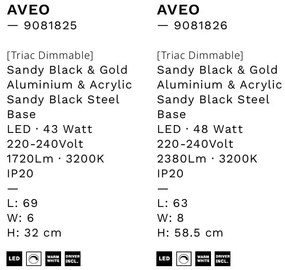 Plafoniera LED stil modern minimalist AVEO
