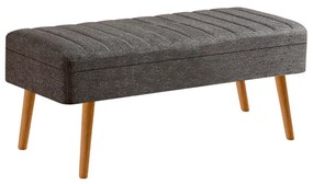 Masă de sufragerie extensibilă cu 2 scaune și bancă Vlasta (pin antlantic + antracit). 1073057