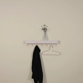 Cuier de perete taupe cu raft din metal 72 cm Dax Play – Spinder Design