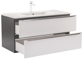 Dulap inferior Vario Trim 100 cu lavoar antracit-alb
