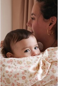 Lenjerie de pat pentru copii, bej din bumbac organic pentru pătuț 70x100 cm Augusta – Cam Cam Copenhagen