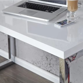 Birou elegant White Desk 120x60cm alb