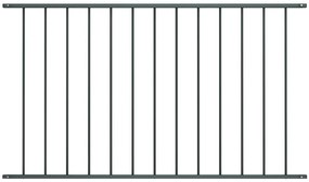 vidaXL Panou de gard din oțel vopsit în câmp electrostatic 1,63x1 m antracit